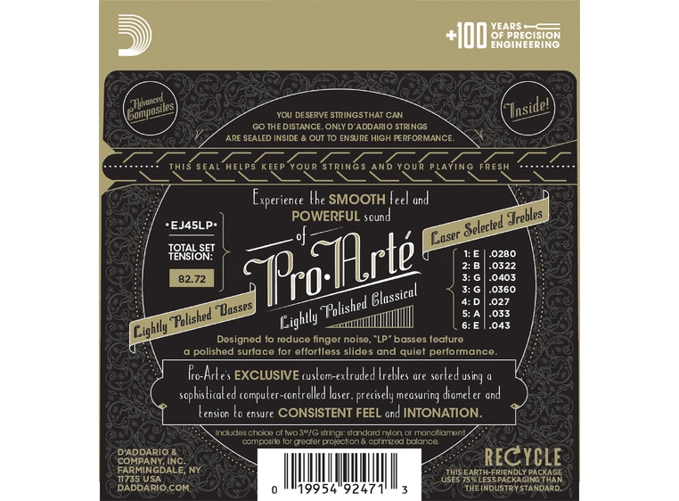 D'Addario EJ45LP Pro Atre` Composites (028-034) Normal 